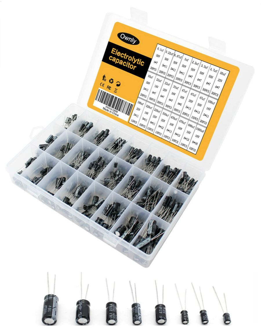 500Pcs 24Values Electrolytic Capacitor Assortment Kit 1