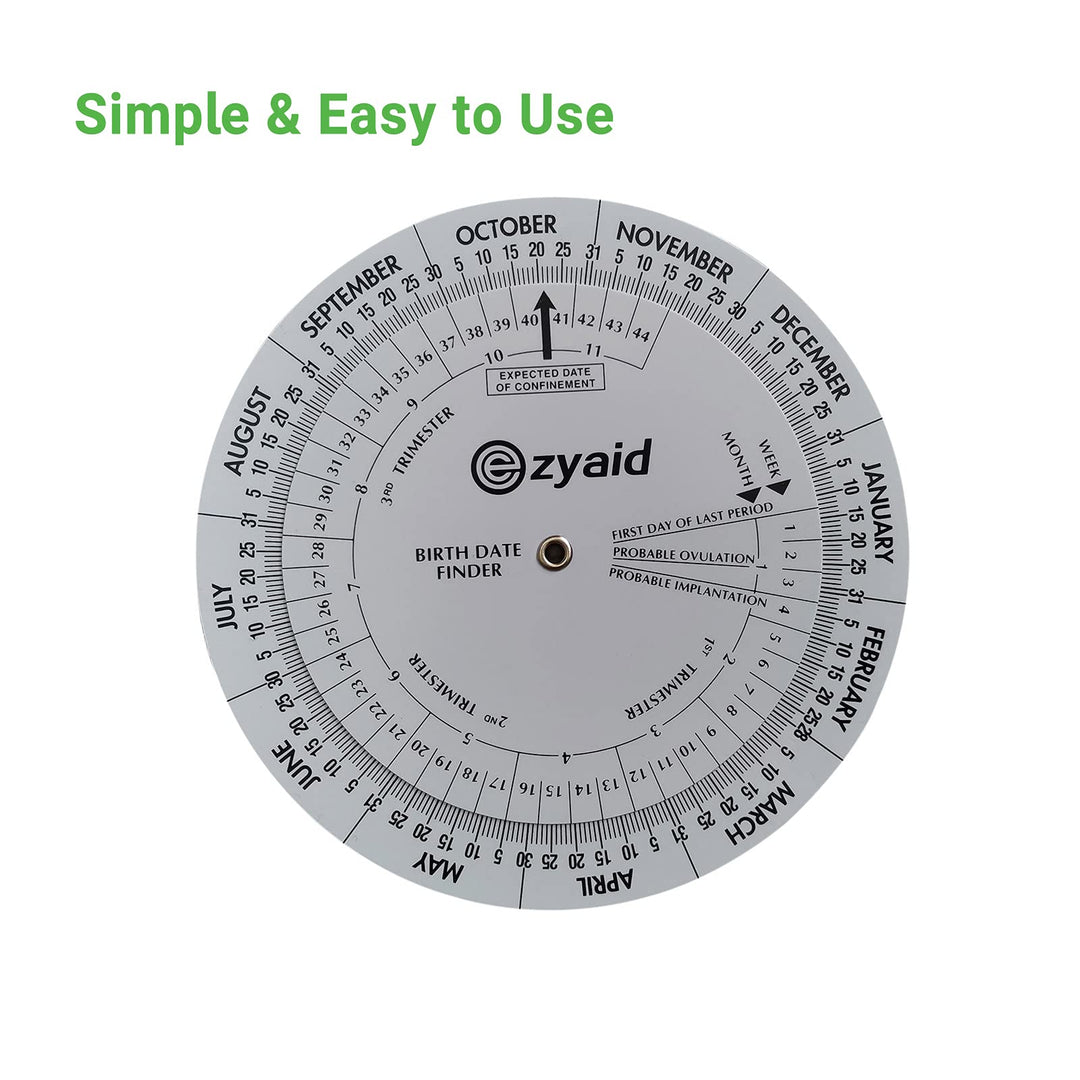 Pregnancy Wheel (Pack of 6), Due Date OB-GYN Calculator, Gestational EDC Wheel for Midwives and Health Workers