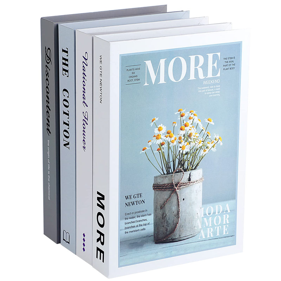 Faux Books for Decoration, Outgeek Set of 4 Coffee Tabl