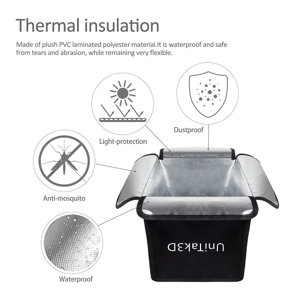 Photon Mono 2 Enclosure Resin Printer Blackout Cover Tent Compatible with Anycubic Photon Mono 2/Photon S/Photon Mono SE/Wash and Cure 2.0/Mars 2 Pro/LD-002H LCD SLA 3D Printer 10.2x 9.6x16in