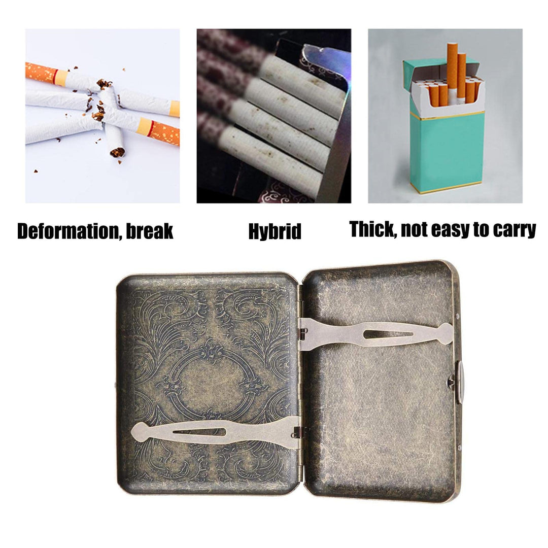 Retro Metal Cigarette Box Case, 20 pcs Cigarettes, Dura