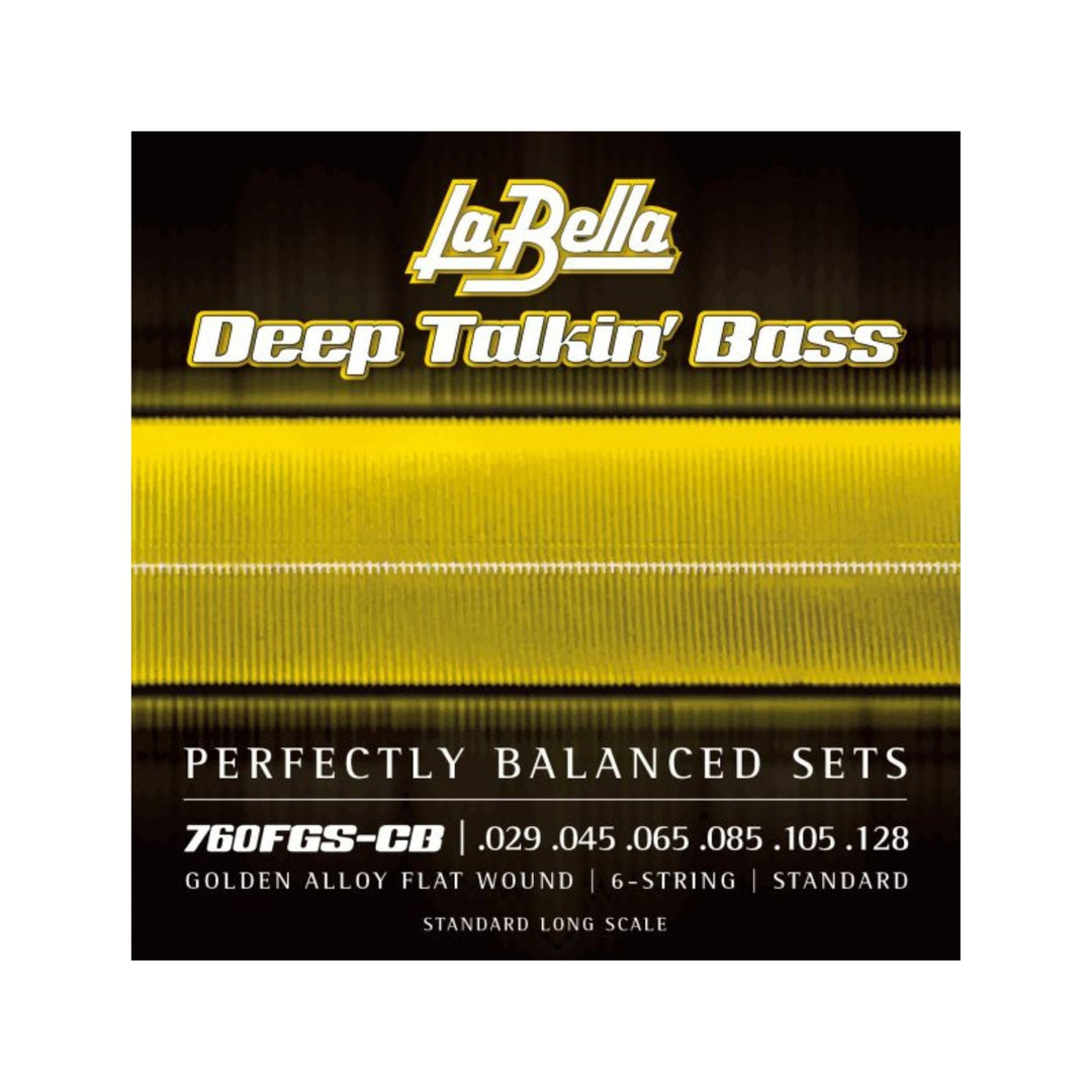 760FGS-CB Golden Alloy Flat Wound Standard Long Scale Bass Guitar String