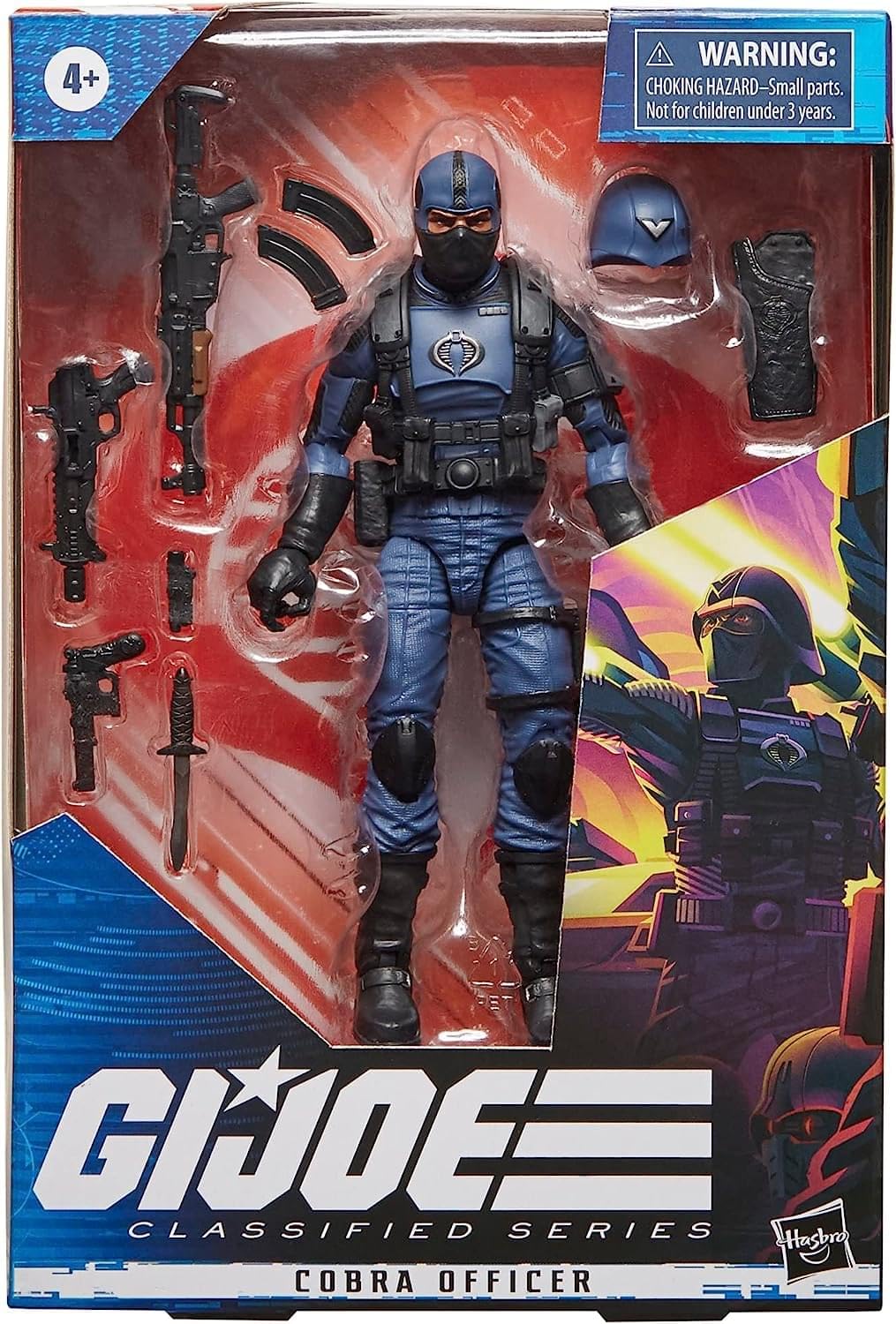 Classified Series Cobra Officer Action Figure 37 Collectible Premium Toy with Multiple Accessories 6-Inch-Scale, Custom Package Art
