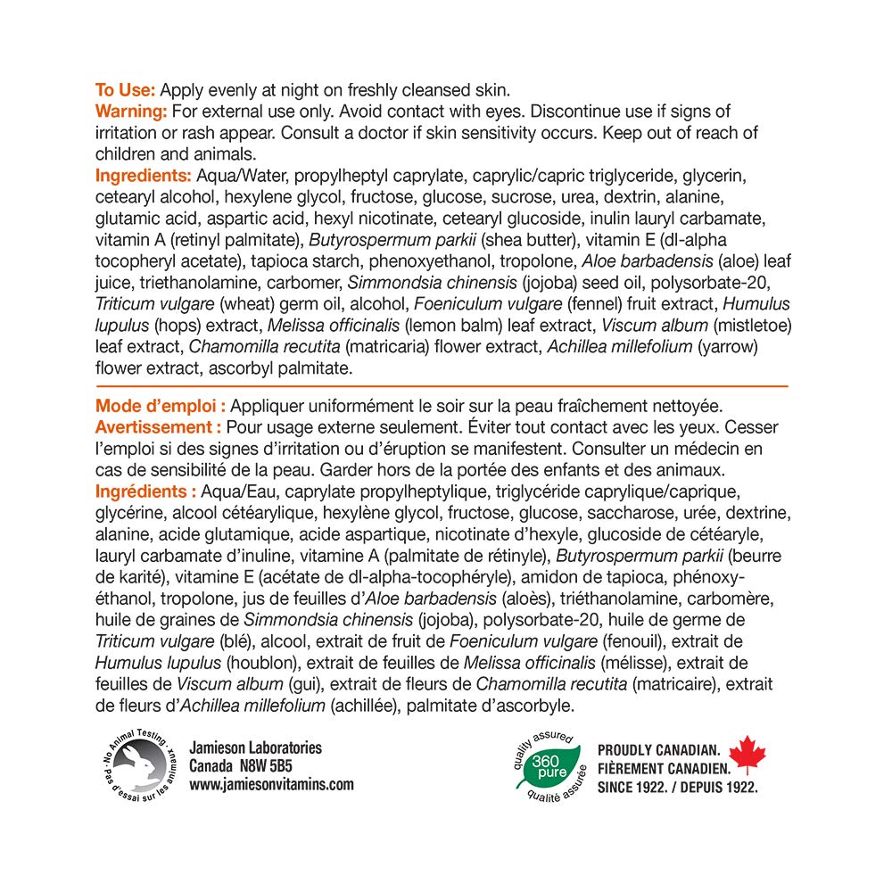 Jamieson ProVitamina A Retinol Renewal Night Cream 120mL (4.2 fl.oz.)