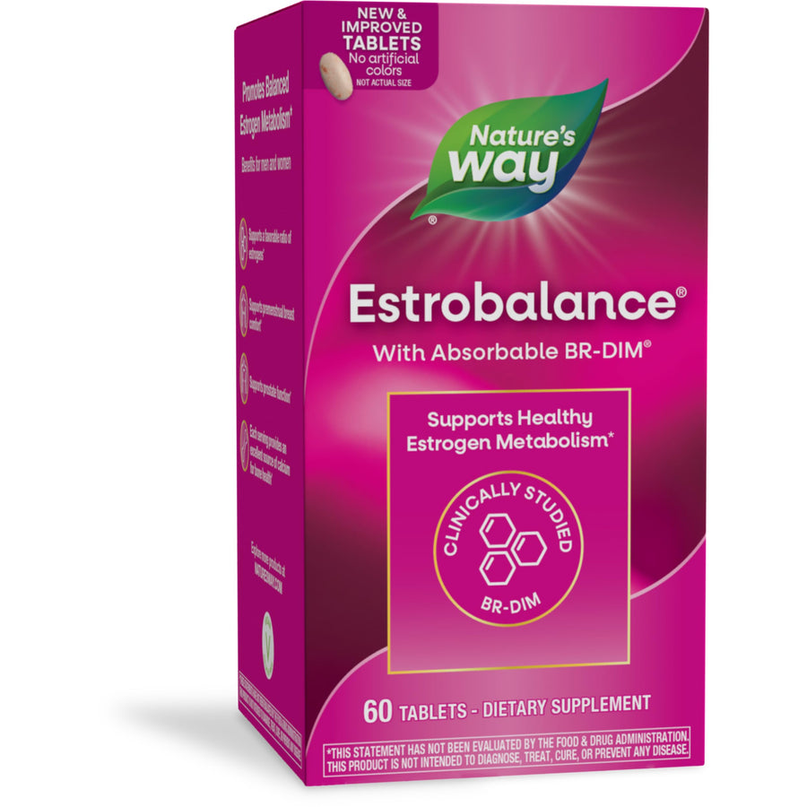 Estrobalance, Absorbable BR-DIM, Supports Healthy Estrogen Metabolism*, Vegan, Gluten Free, 60 Tablets (Packaging May Vary)