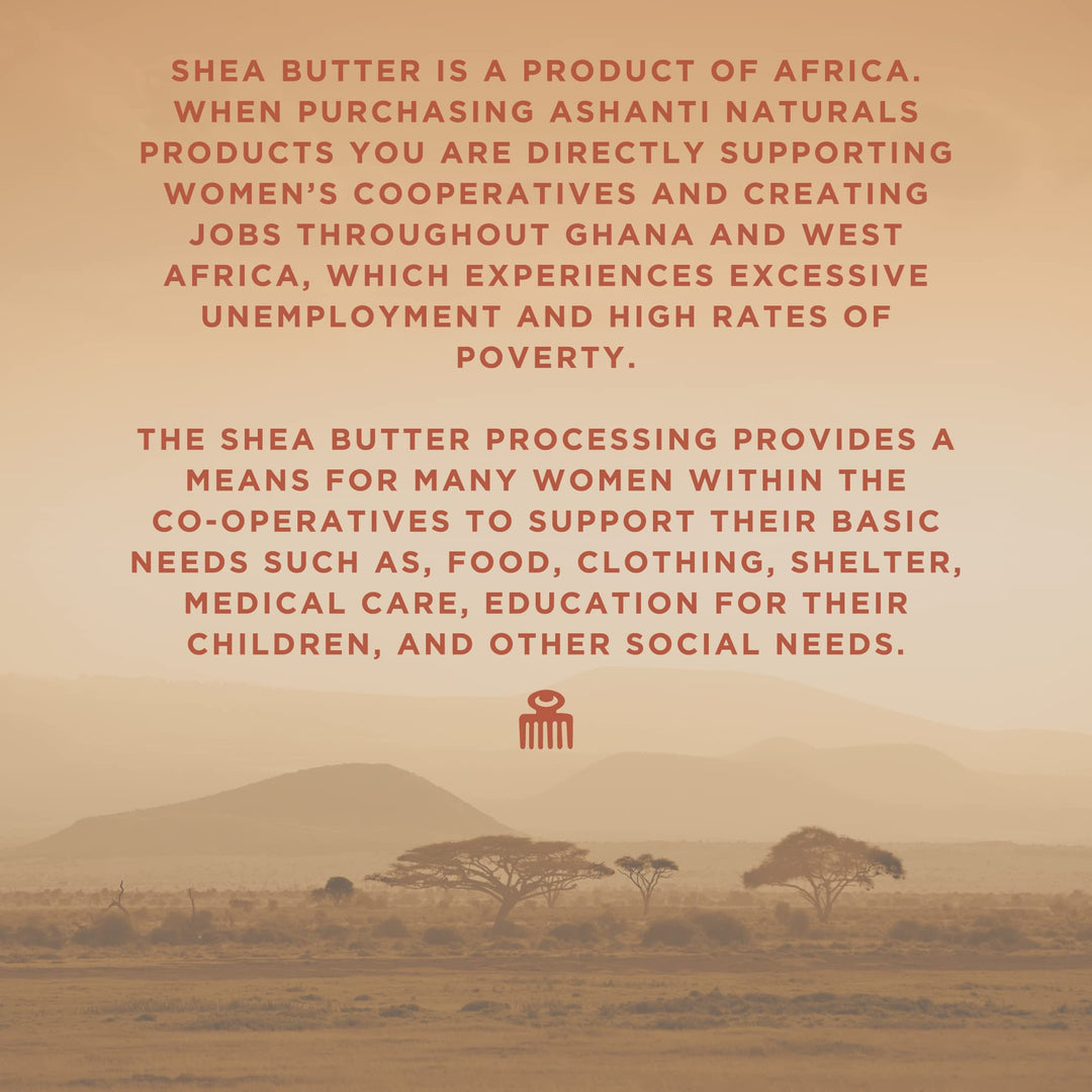 ASHANTI NATURALS 100% CHUNKY NATURAL AFRICAN SHEA BUTTER, YELLOW, 5 OZ.