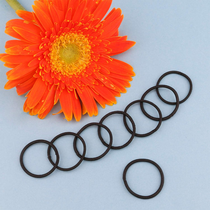 Black: Hair Tie For Kids Black Pack Of 200, Mini Tiny Ponytail Holder For Baby Toddler Girls Soft Elastic Rubber Bands Black