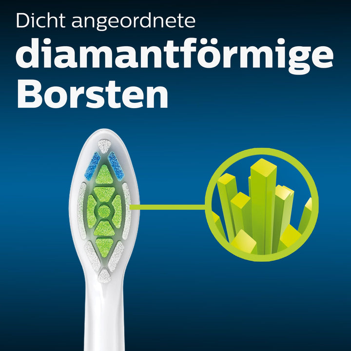 Original W2 Optimal White Standard Sonic Toothbrush Heads - 4 Pack in White (Model HX6064/10)