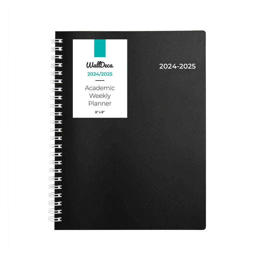 Planner 2024-2025 Academic Year - Weekly & Monthly Planner, Jul 2024 - Dec 2025, Flexible Cover, Notes Pages, Twin-Wire Binding Weekly Planner (8 x 6-Inches)