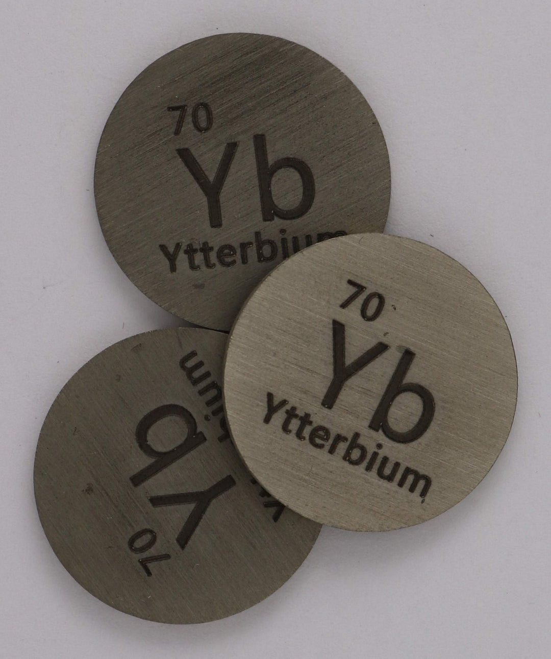 Ytterbium (Yb) 24.26mm Metal Disc 99.9% Pure for Collection or Experiments