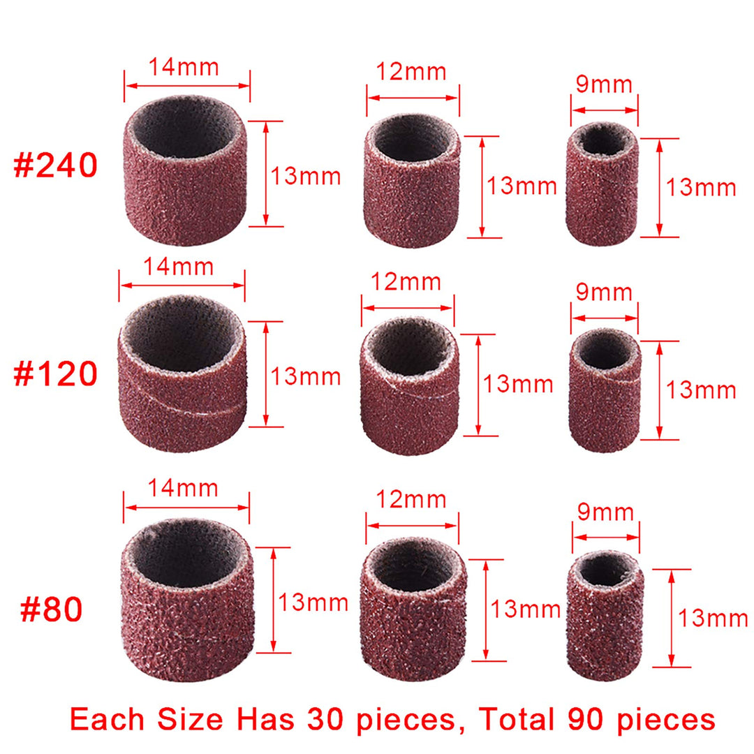 AUSTOR 192 Pcs Sanding Drum Kit with Free Box Including