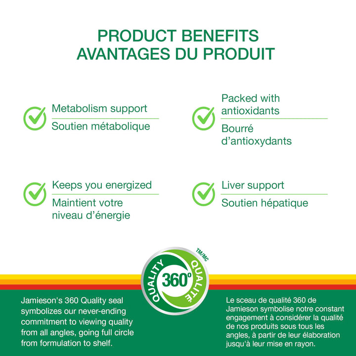 Jamieson 100% Complete Multivitamin for Adults, Supports Energy, Immunity &amp; Overall Health