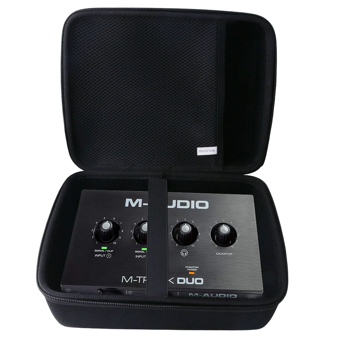 Hard EVA Carrying Case for M-Audio M-Track Duo – USB Audio Interface Case (Duo)