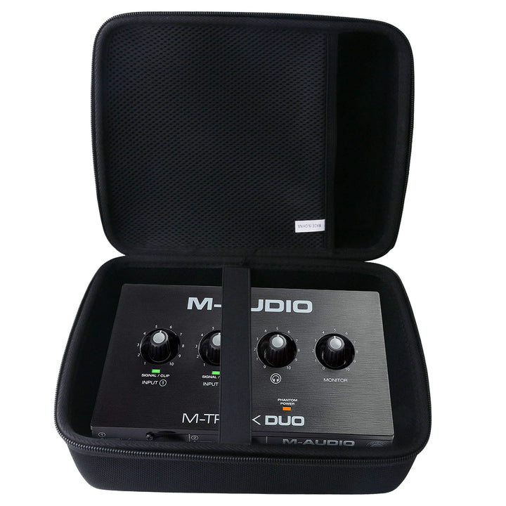 Hard EVA Carrying Case for M-Audio M-Track Duo – USB Audio Interface Case (Duo)
