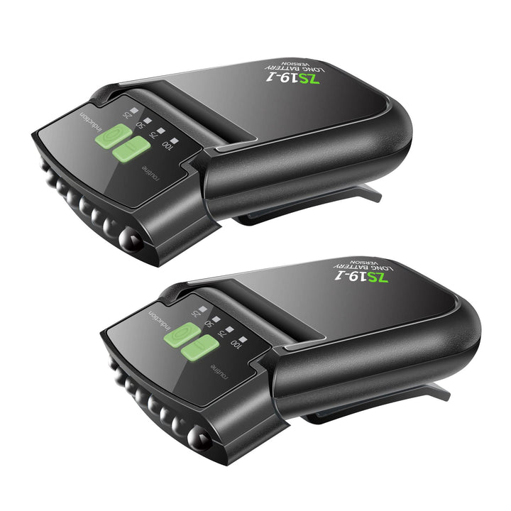 Cap Hat Light Headlamp For Runners, Usb Rechargeable Cap Visor Led Light, 2 Modes Clip On Hat Light Sensor Turn On/Off Rotatable Headlamps For Camping Hunting Fishing Outdoor Running (2 Packs)