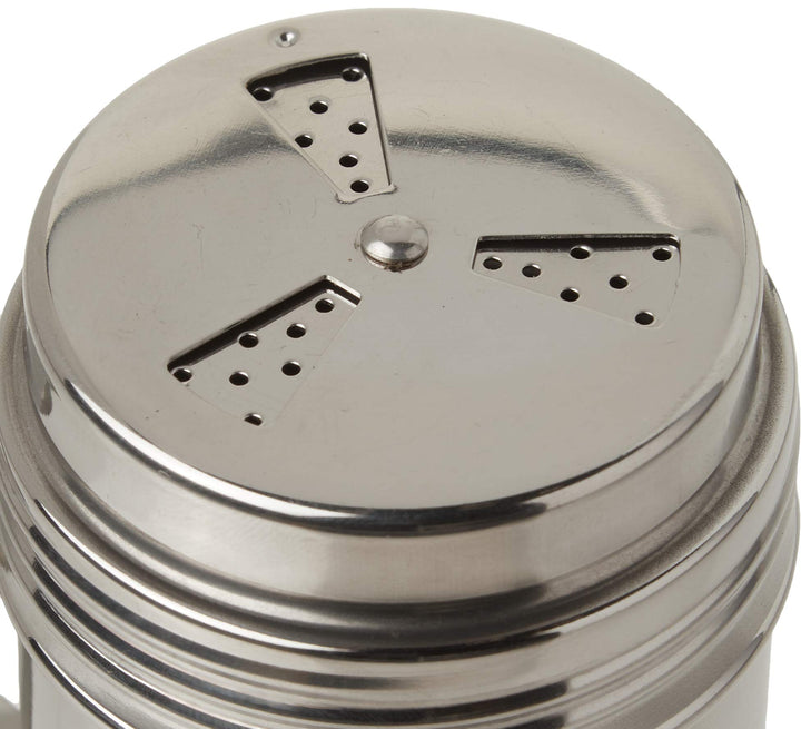 , 10 oz, Silver Stainless Steel Dry Rub Shaker with Handle, 10-Ounce