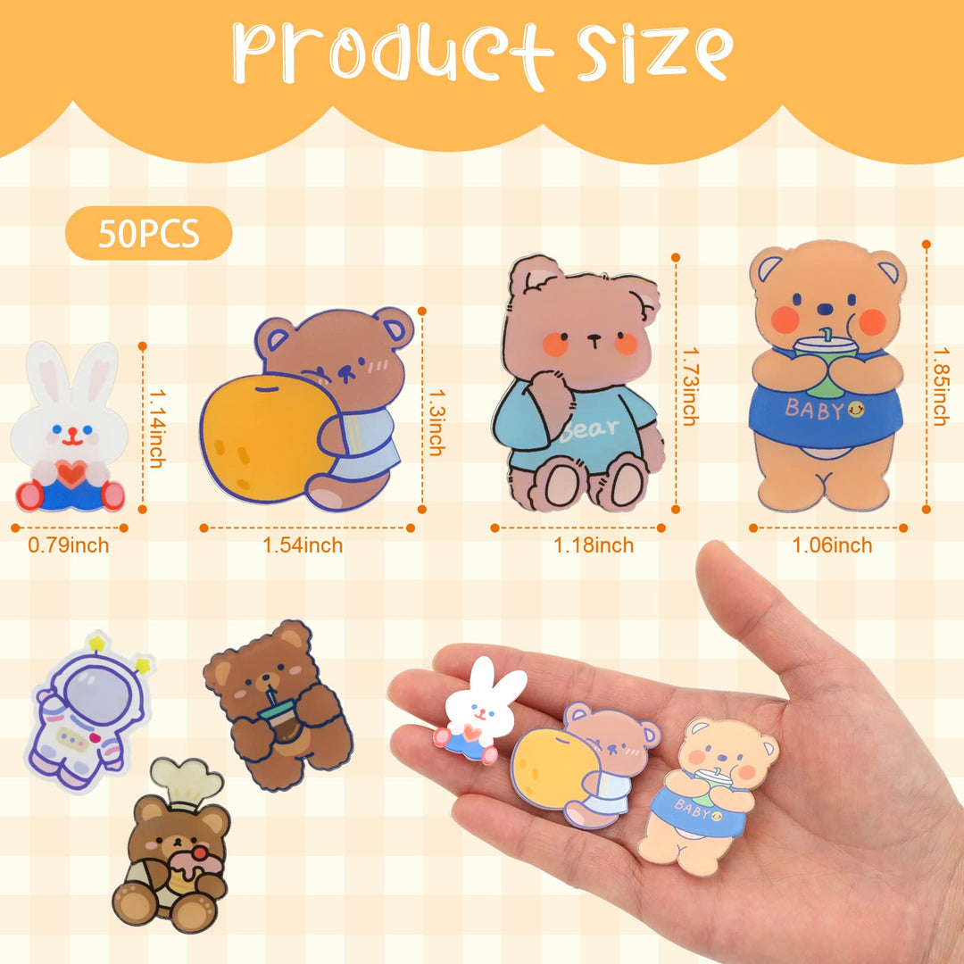 Cute Pins for Backpacks,50 Pcs Kawaii Acrylic Pins, Aesthetic for Girl&#39;s Bags,Hoodies,Hats,Jackets Decorative Clothing Bags Jackets Hat Backpacks Bag Accessories
