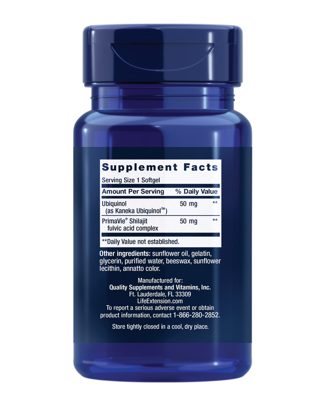 Super Ubiquinol CoQ10 with Enhanced Mitochondrial Support, Heart Health Supplement, Maximum Absorption, 50 mg, Non-GMO, Gluten-Free, 100 softgels