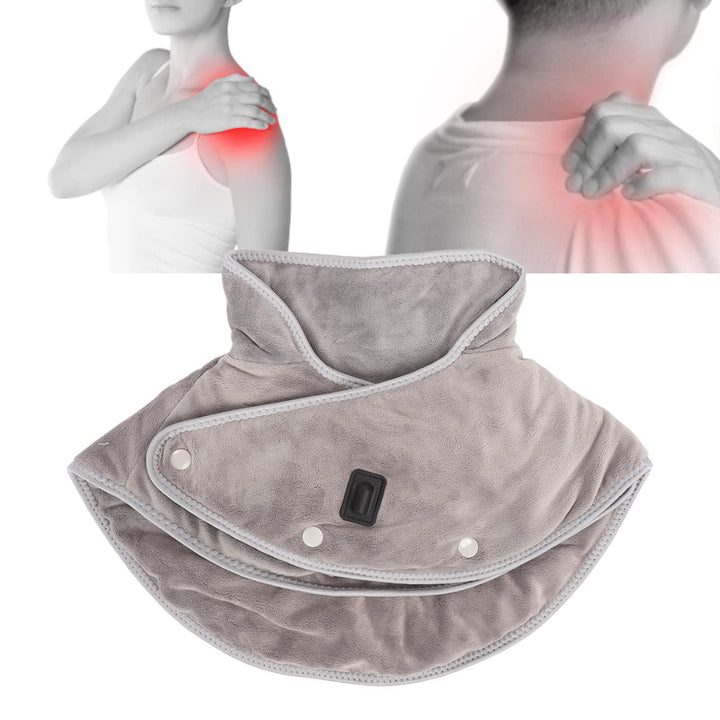 Heating Pad for Neck and Shoulder,Electric Heated Neck Wrap for Upper Back Pain and Cramps Relief Moist &amp; Dry Heat,3 Heat Setting