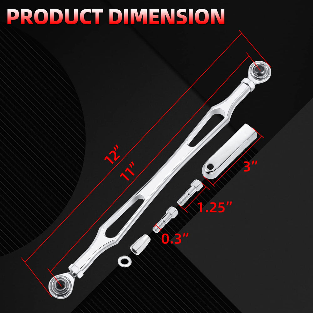 Chrome Gear Shift Linkage Compatible for Harley Davidson Softail Dyna Touring Road King Electra Street Glide Tri Glide 1986-later