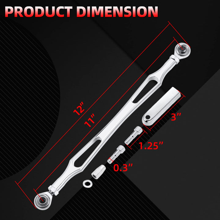 Chrome Gear Shift Linkage Compatible for Harley Davidson Softail Dyna Touring Road King Electra Street Glide Tri Glide 1986-later