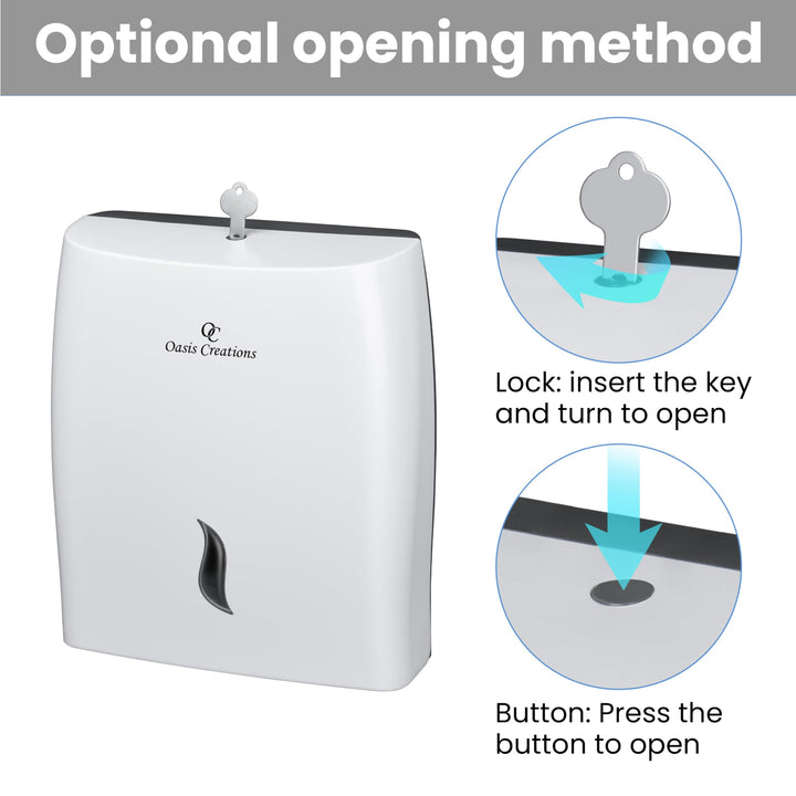 Touchless White Paper Towel Dispenser by Oasis Creation