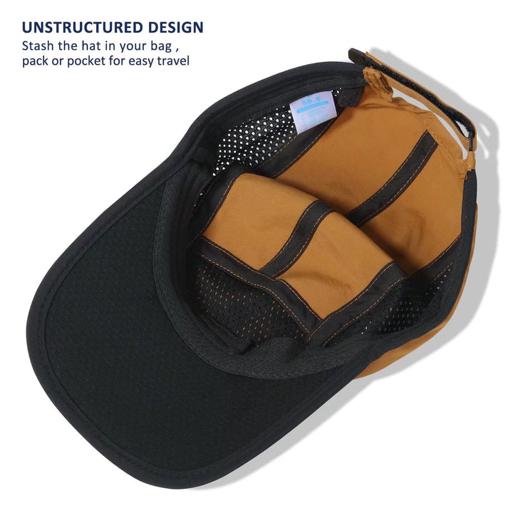 GADIEMKENSD Men Outdoor Hat Reflective Folding Running 