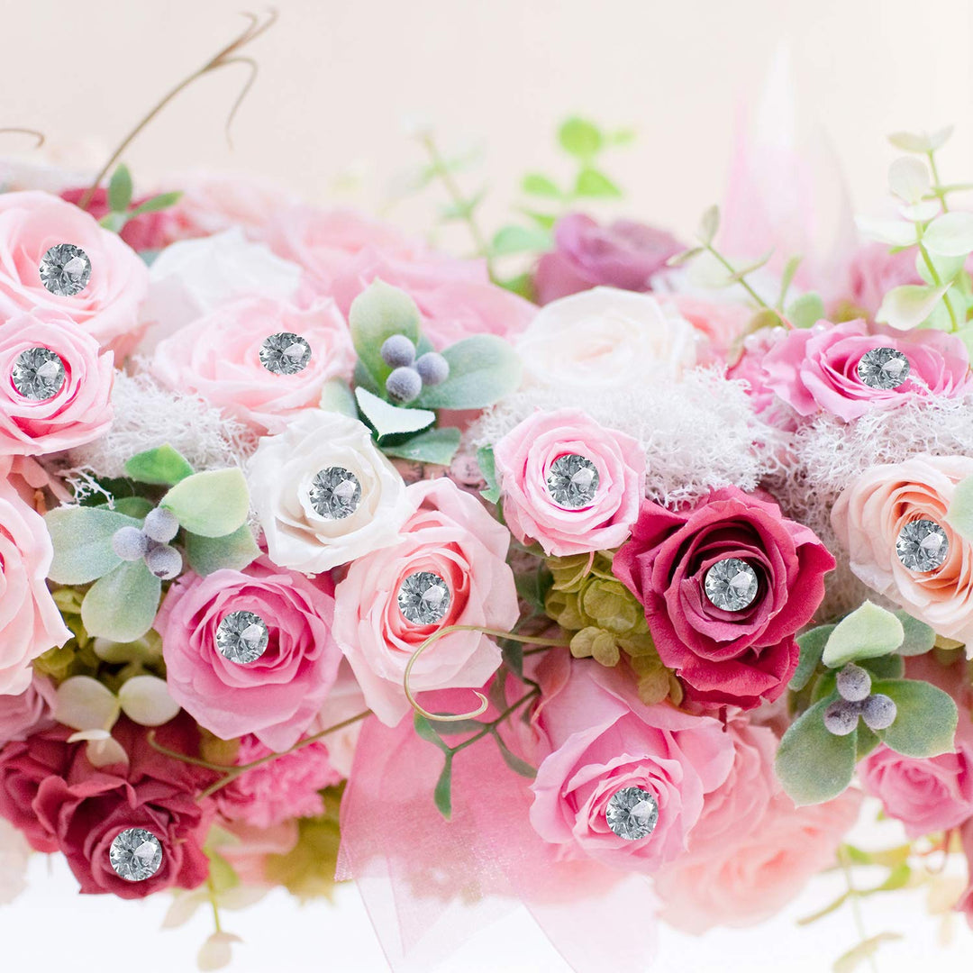 Senkary 200 Pieces Corsages Pins Flower Pins Diamond Cr
