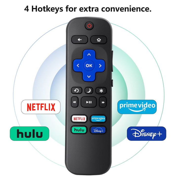 Replacement Remote Control Only for All Roku TV, Compat