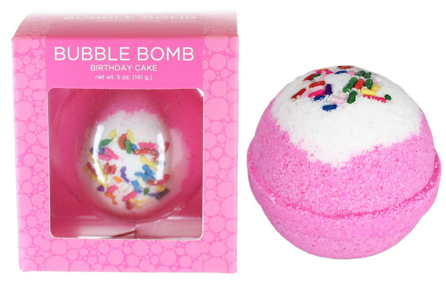 Birthday Cake Bubble Bath Bomb In Gift Box - Large Lush Pink Cupcake Bath Fizzy By Spa - Homemade By Moms In The Usa - Relaxing, Moisturizing, Fun Gift For All Ages