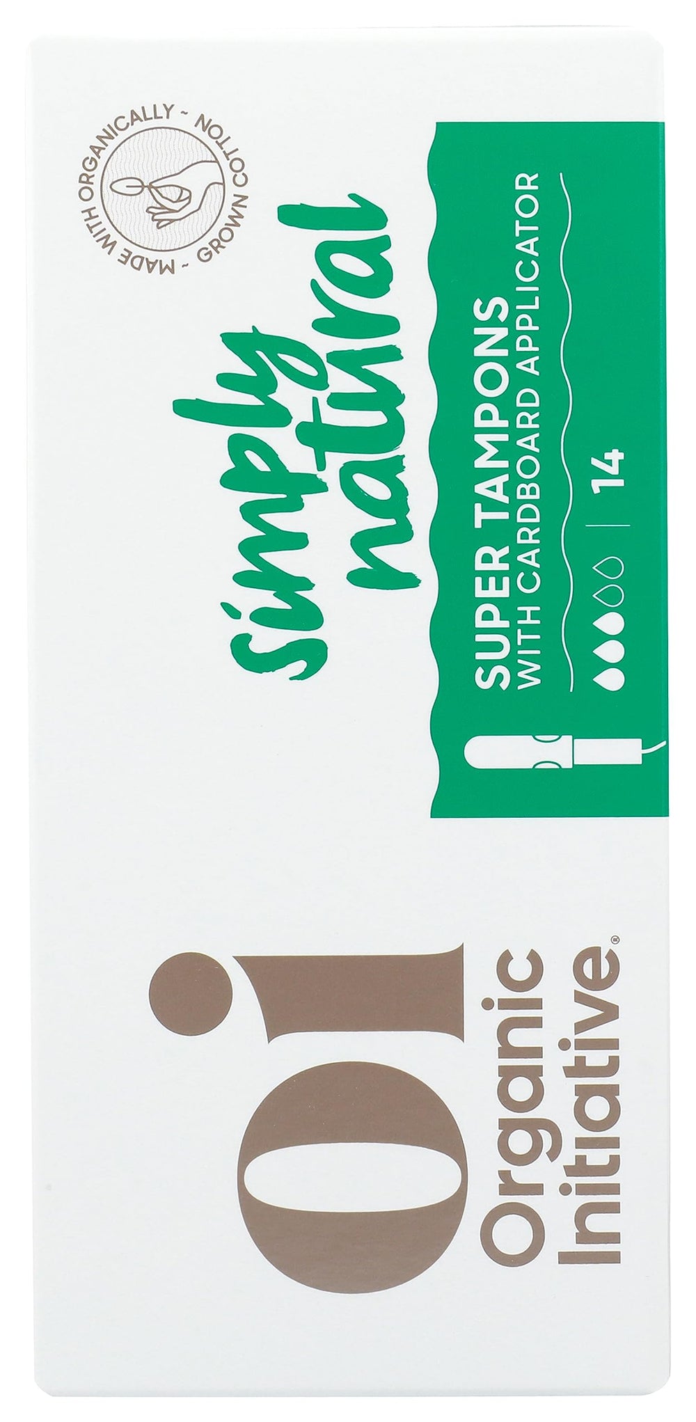 Oi Organic Cotton Applicator Tampons Made with 100% Bio