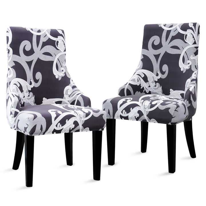 Liykimt Stretch Wingback Side Chair Slipcover-Accent Ch