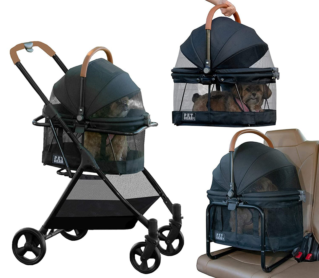 , A Vermont Family Owned Company Since 1936, 3-in-1 Travel System, View 360 Stroller Converts to Carrier and Booster Seat with Easy Click N Go Technology, for Small Dogs &amp; Cats, 4 Colors