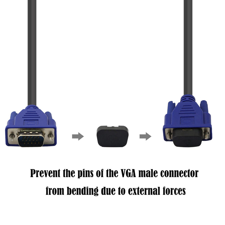 GINTOOYUN 50 PCS VGA Port Cover Anti Dust Cap,Port Plug