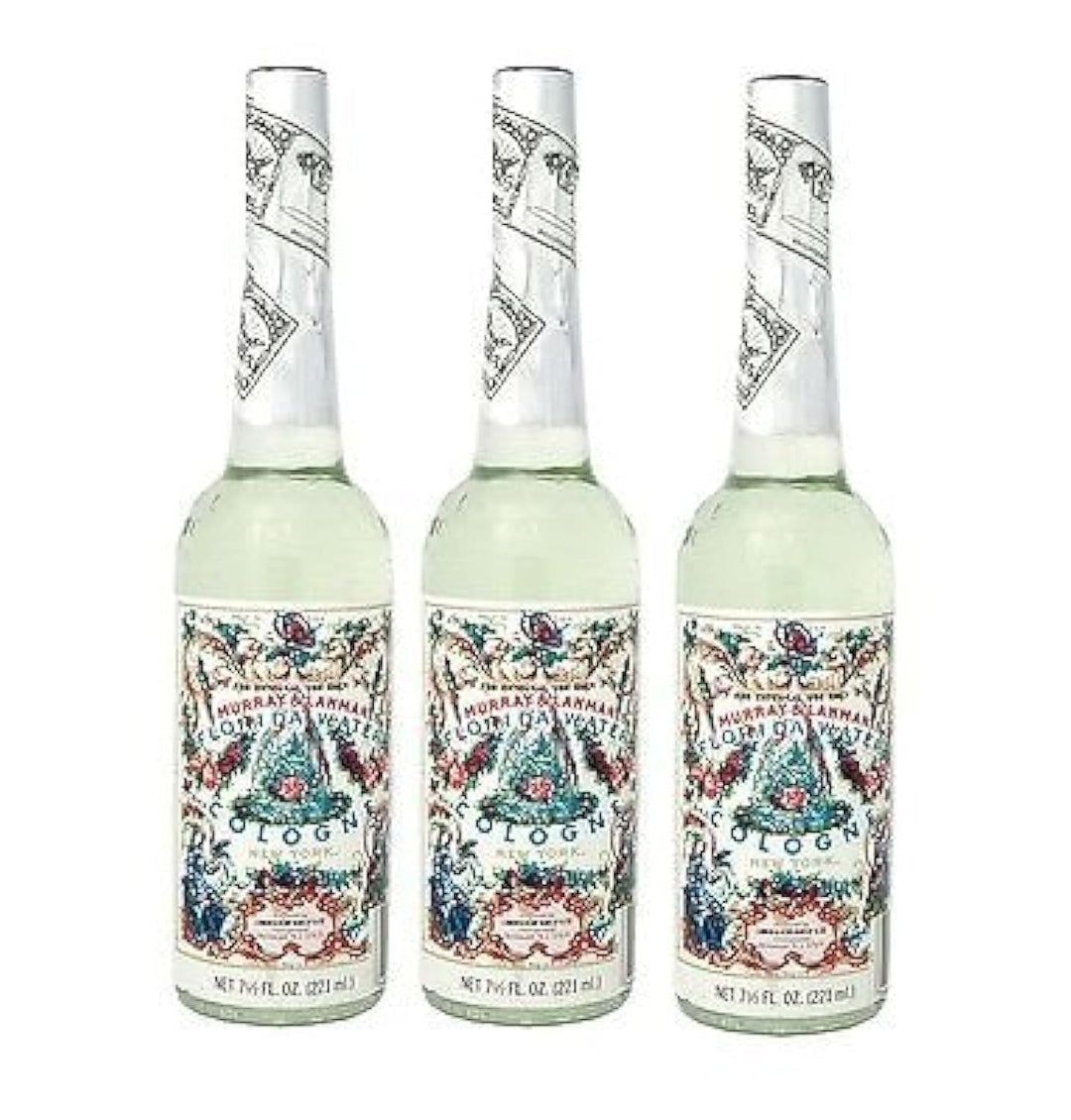 Lanman &amp; Kemp Authentic Real Florida Water Cologne Three 3 Plastic Bottles - Florida Water Cologne 7.5 Oz