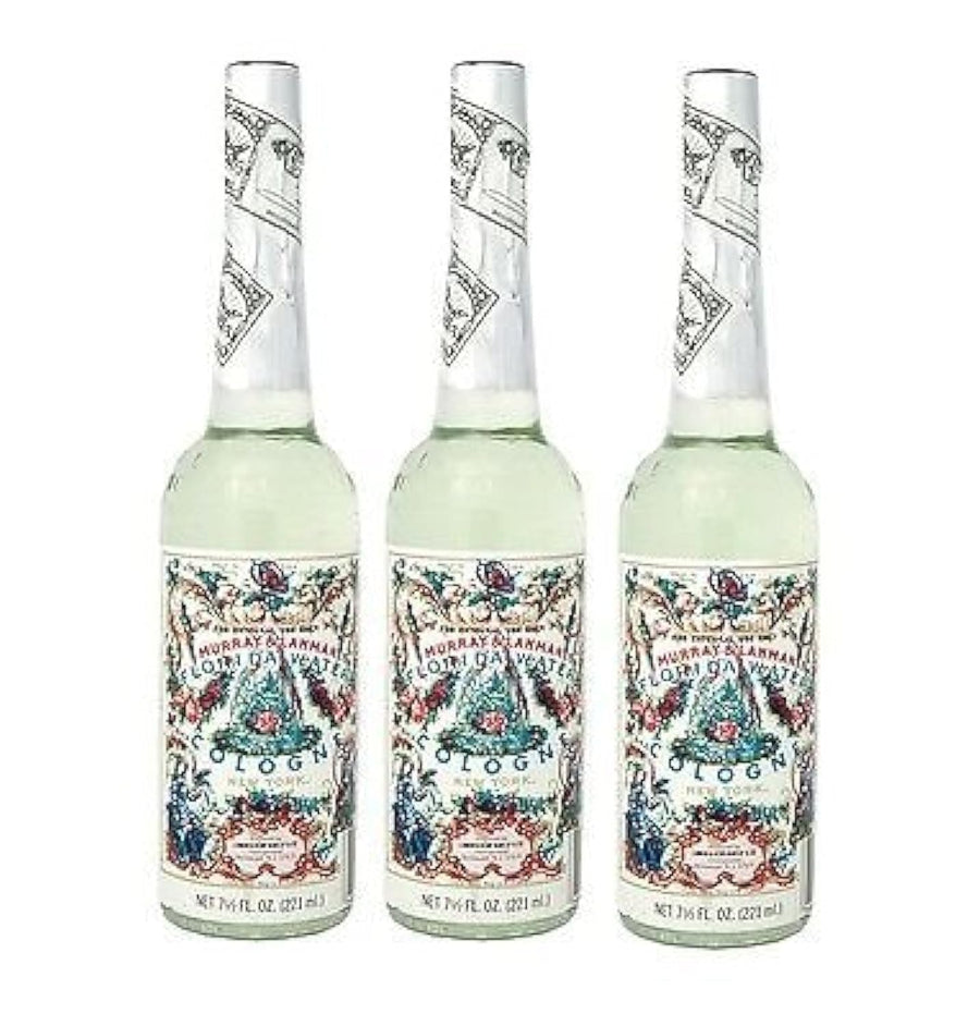 Three 3 Plastic Bottles - Florida Water Cologne 7.5 Oz