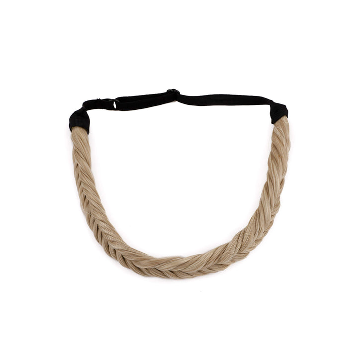 Braids Headband For Women Fishtail Braided Hairband Fishtails Braids Fish Tail Braid Hairband Plaited Braid Headband Synthetic Braid Headband Hairpieces For Girl 45g #30