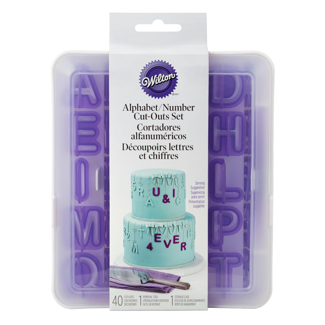 Wilton Fondant Letter and Number Stamp Set - Small Plas
