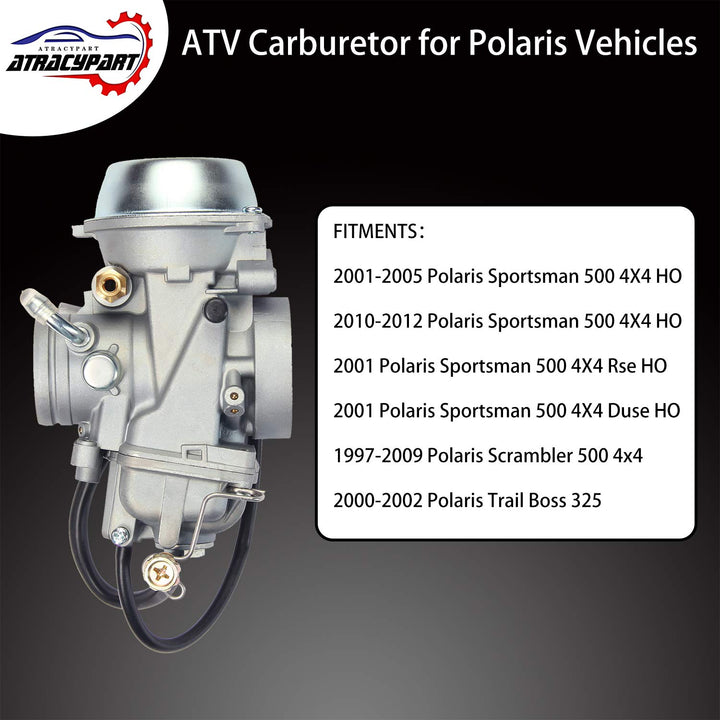 Carburetor Carb for 2001-2005 &amp; 2010-2012 Polaris Sportsman 500 4X4 HO | 1997-2009 Polaris scrambler 500 4x4 | 2000-2002 Polaris Trail Boss 325