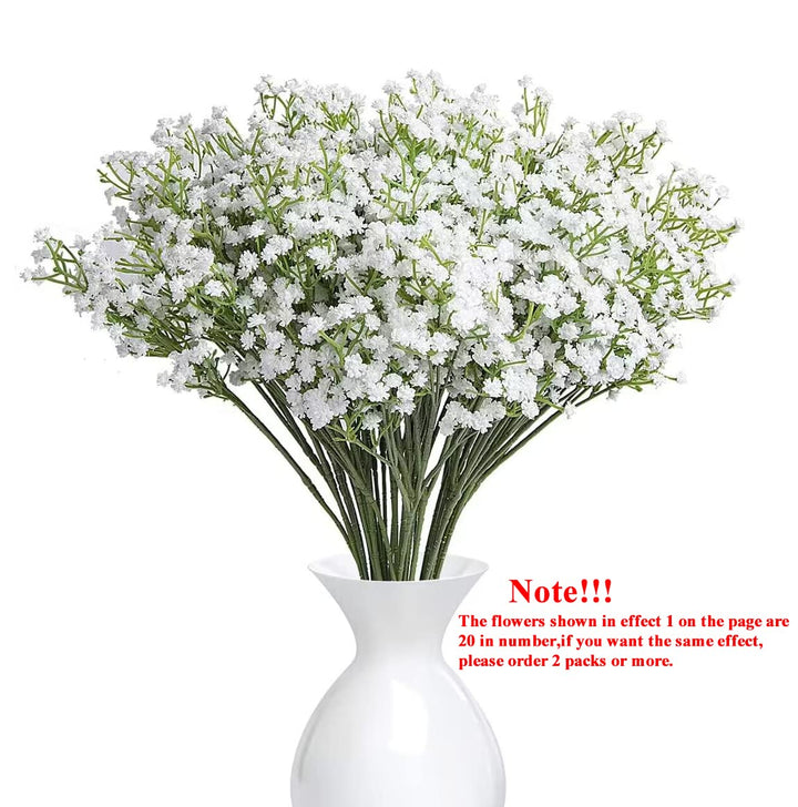 YSBER 10Pcs Baby Breath/Gypsophila Artificial Fake Silk