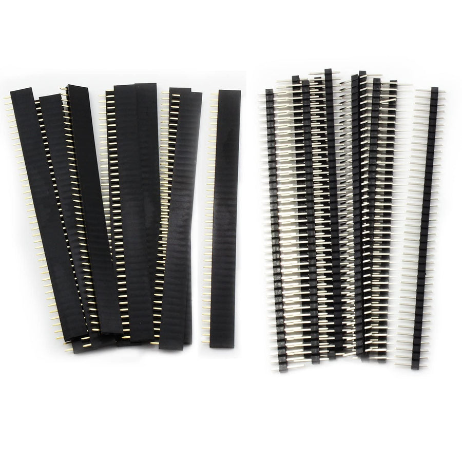 20PCS 2.54mm Breakaway PCB Board 40Pin Male and Female Header Connector for Arduino Shield