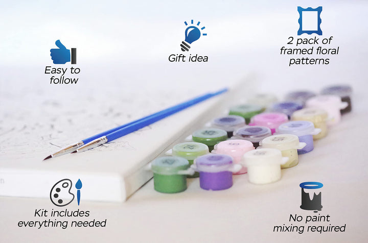 - Paint by Number Kit for Adults &amp; Women - Arts and Crafts Projects, Easy Beginner Kits on Framed Canvas