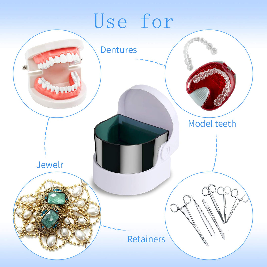 Lamoutor Sonic Cordless Cleaner Jewelry Denture Cleanin