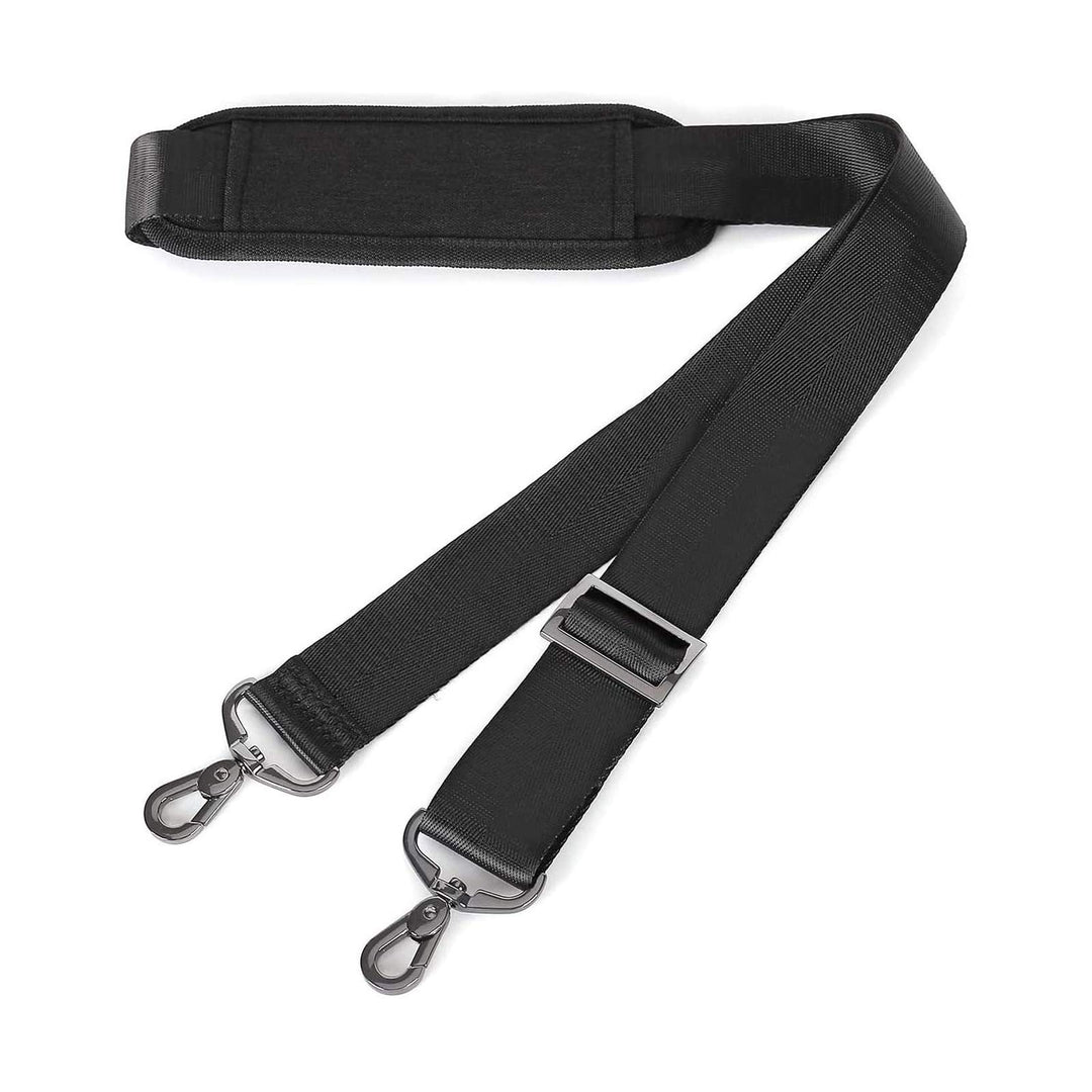 56 inch Shoulder Strap, Adjustable Thick Soft Universal Replacement Non-Slip Fit Padded with Metal Swivel Hooks for Laptop Shoulder Bag/Laptop Messenger Bag/Crossbody Bag, Black