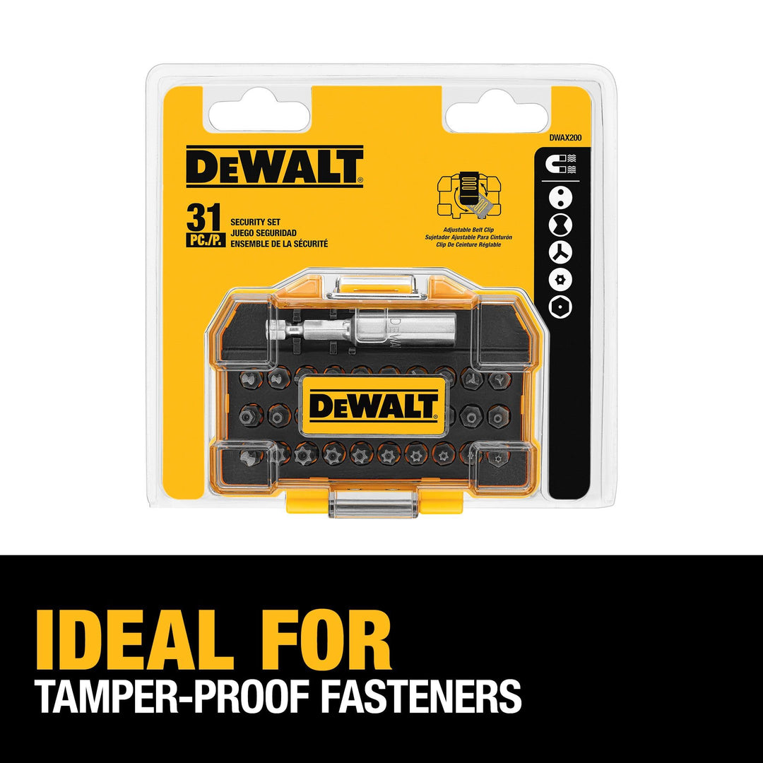 DEWALT DWAX200 Security Screwdriving Set, 31-Piece