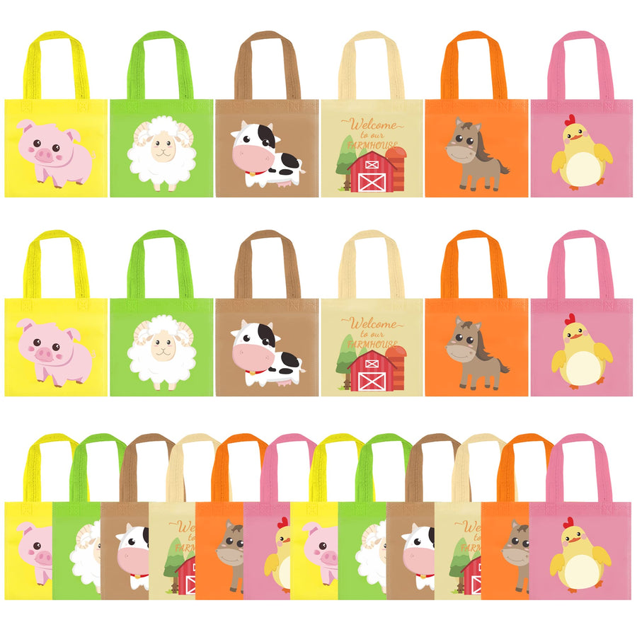 BANBALLON Farm Animal Party Favor Bags Barnyard Birthda