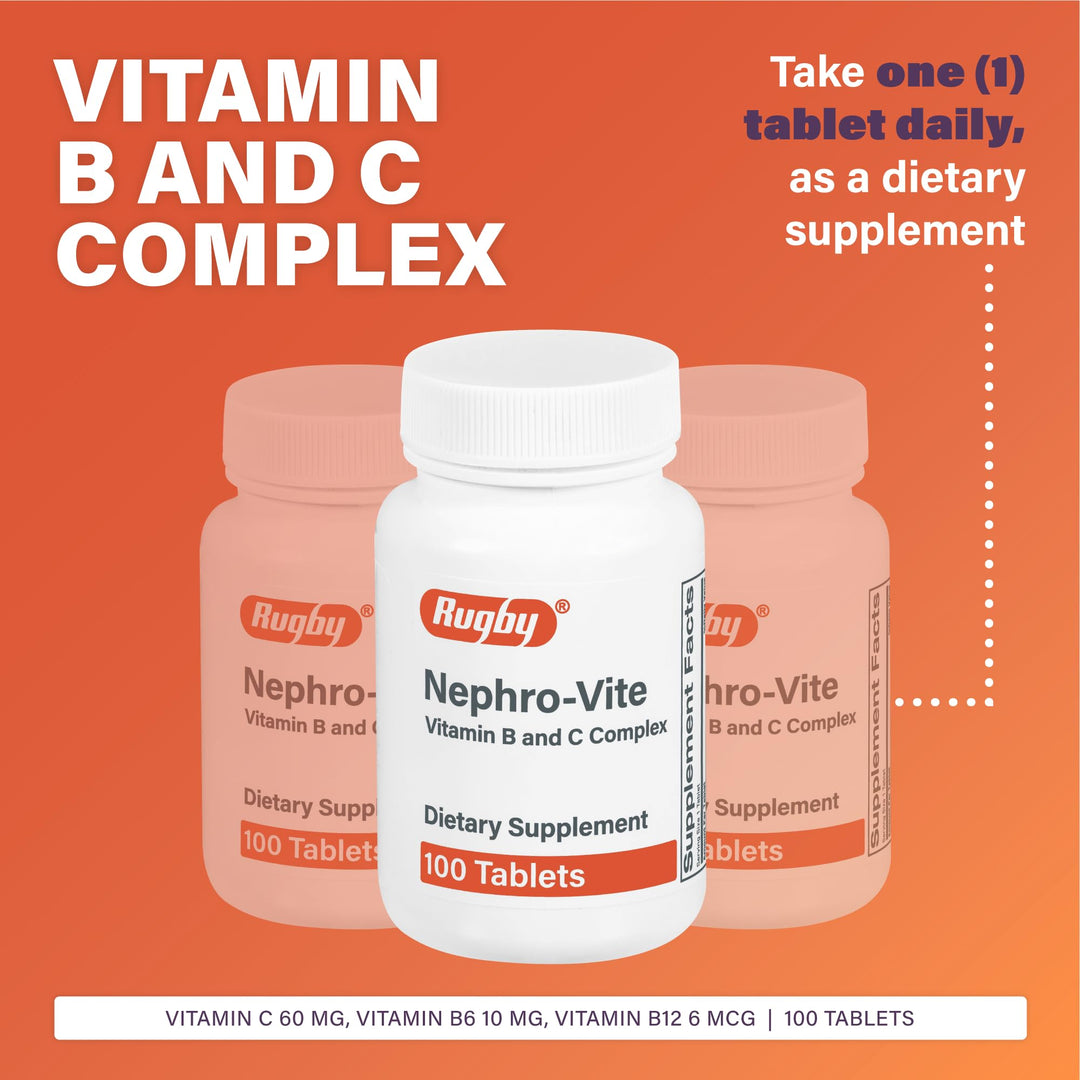 Nephro-Vite Tablets, 100 Count Per Bottle (2 Pack)