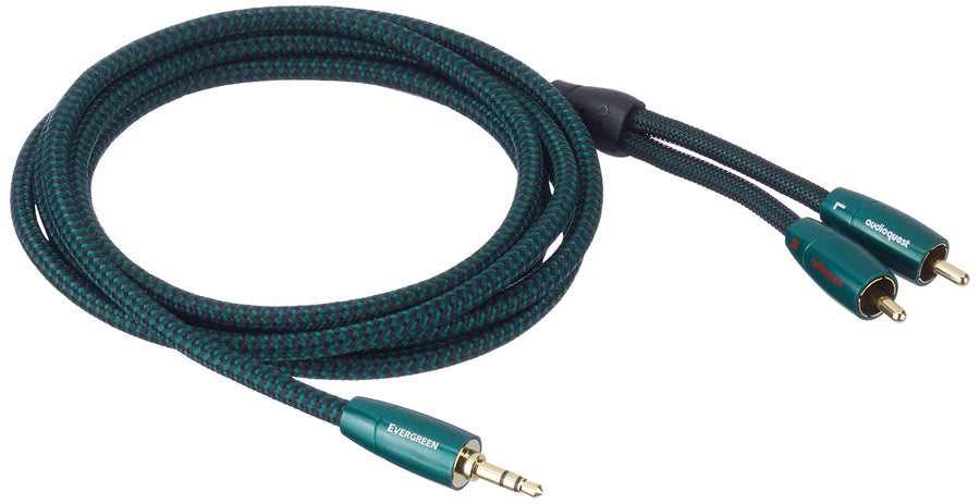 AudioQuest Evergreen Cable 3.5 mm Jack/RCA, Length 2 m