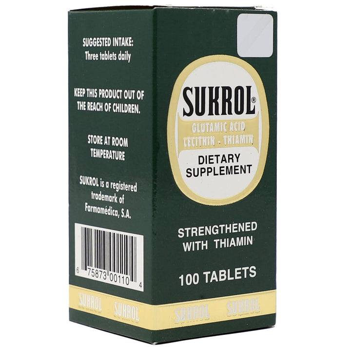 SUKROL, Vitamin, Improve Healthy Brain Function, 100 Ta