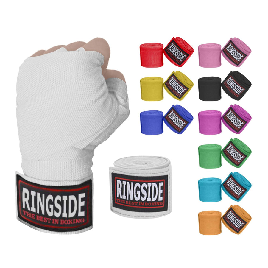 Mexican Style Boxing Hand Wraps (Pair), White , 180-Inch